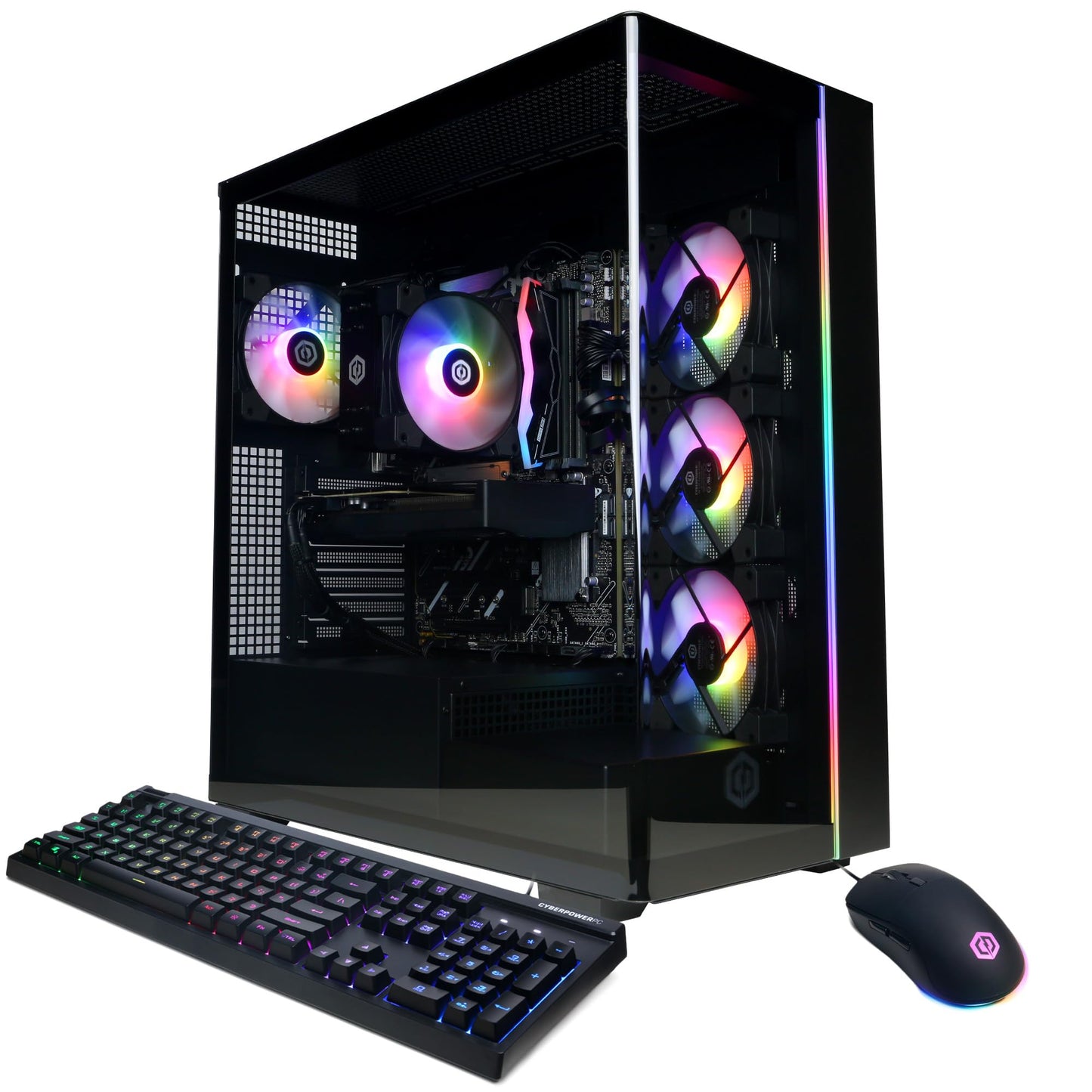 CyberPowerPC Gamer Master Gaming PC, AMD Ryzen 7 8700F 4.1GHz, GeForce RTX 5060 Ti 8GB, 16GB DDR5, 1TB PCIe 4.0 SSD, WiFi Ready & Windows 11 Home (GMA2900A3)