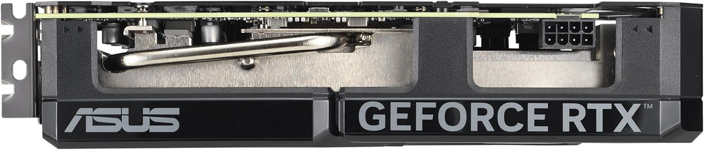 ASUS Dual GeForce RTX 4060 EVO OC Edition 8GB GDDR6 (PCIe 4.0, 8GB GDDR6, DLSS 3, HDMI 2.1a, DisplayPort 1.4a, Axial-Tech Fan Design, 0dB Technology, Dual BIOS, Auto-Extreme Technology)
