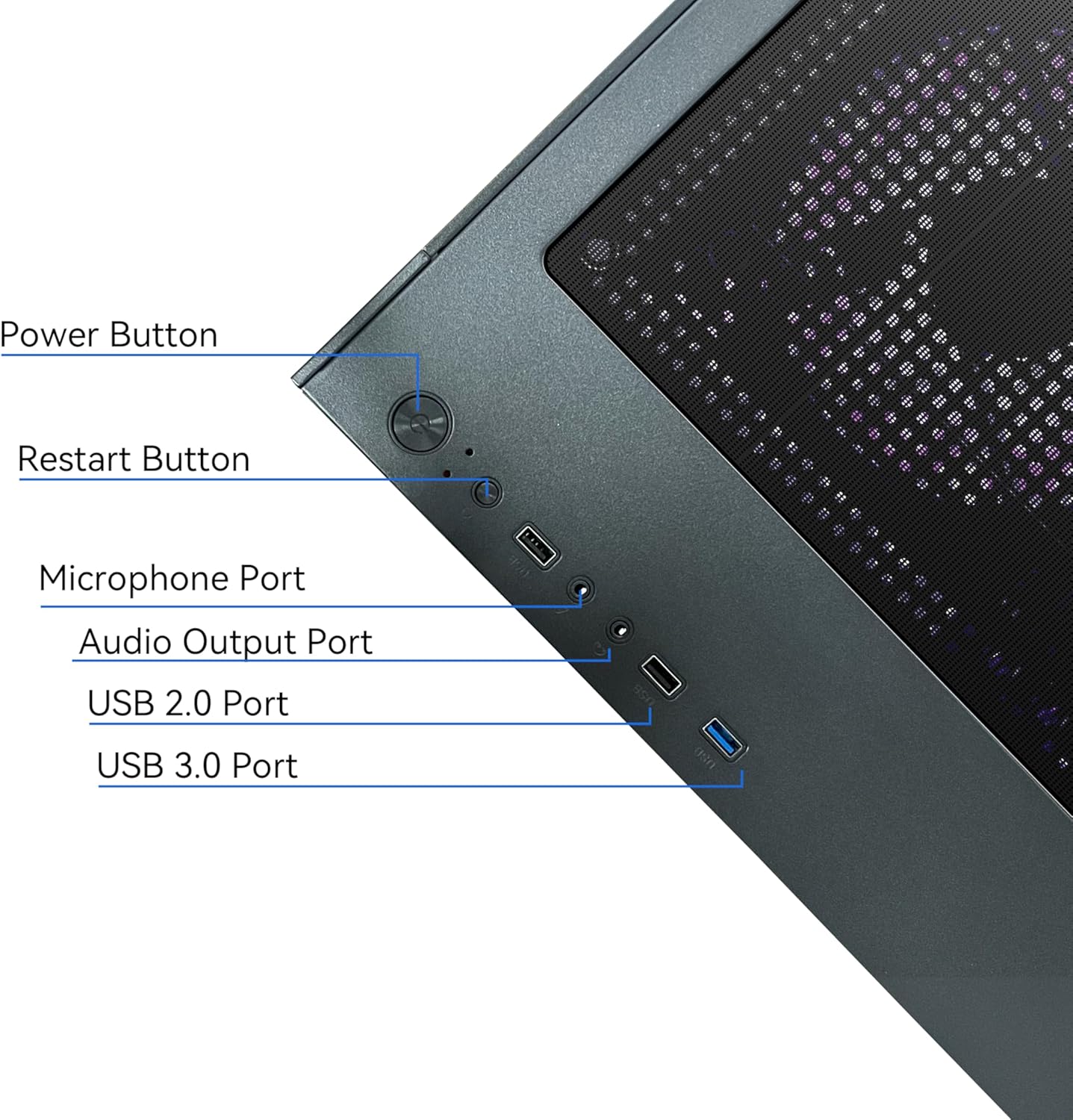 STGAubron Prebuilt Gaming Desktop Intel Core i5 AMD Radeon RX 550 4G 16GB RAM 512GB SSD - Novaaride