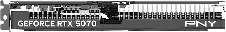 PNY NVIDIA GeForce RTX™ 5070 Slim Dual-Fan, Dual-Slot OC Graphics Card (12GB GDDR7, SFF-Ready, 192-bit, Boost Speed: 2587 MHz, PCIe® 5.0, HDMI®/DP 2.1, NVIDIA Blackwell Architecture, DLSS 4.5)