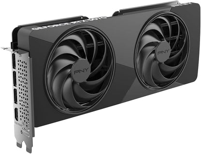 PNY NVIDIA GeForce RTX™ 5070 Slim Dual-Fan, Dual-Slot OC Graphics Card (12GB GDDR7, SFF-Ready, 192-bit, Boost Speed: 2587 MHz, PCIe® 5.0, HDMI®/DP 2.1, NVIDIA Blackwell Architecture, DLSS 4.5)