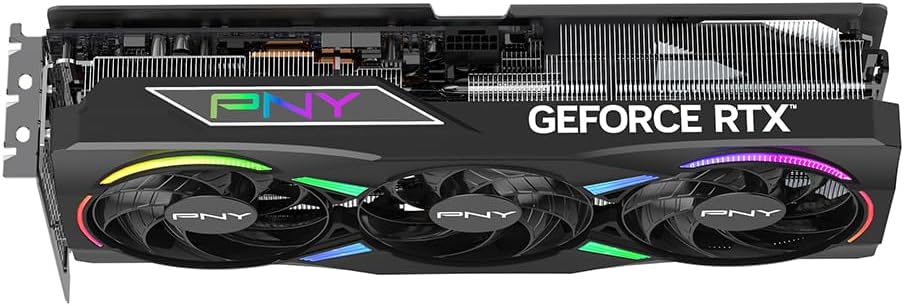 PNY NVIDIA GeForce RTX™ 5070 Ti Epic-X™ ARGB Triple Fan, Graphics Card (16GB GDDR7, 256-bit, Boost Speed: 2452 MHz, PCIe® 5.0, HDMI®/DP 2.1, 2.98-Slot, NVIDIA Blackwell Architecture, DLSS 4)