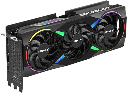 PNY NVIDIA GeForce RTX™ 5070 Ti Epic-X™ ARGB Triple Fan, Graphics Card (16GB GDDR7, 256-bit, Boost Speed: 2452 MHz, PCIe® 5.0, HDMI®/DP 2.1, 2.98-Slot, NVIDIA Blackwell Architecture, DLSS 4)