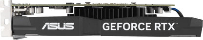 ASUS Dual NVIDIA GeForce RTX 3050 6GB OC Edition Gaming Graphics Card - PCIe 4.0, 6GB GDDR6 Memory, HDMI 2.1, DisplayPort 1.4a, 2-Slot Design, Axial-tech Fan Design, 0dB Technology, Steel Bracket