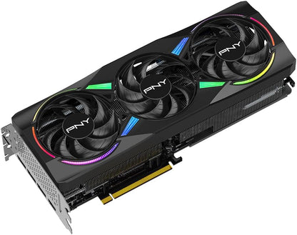 PNY NVIDIA GeForce RTX™ 5070 Ti Epic-X™ ARGB Triple Fan, Graphics Card (16GB GDDR7, 256-bit, Boost Speed: 2452 MHz, PCIe® 5.0, HDMI®/DP 2.1, 2.98-Slot, NVIDIA Blackwell Architecture, DLSS 4)