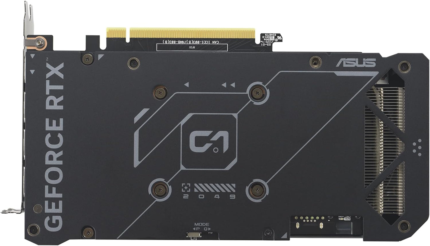 ASUS Dual GeForce RTX 4060 EVO OC Edition 8GB GDDR6 (PCIe 4.0, 8GB GDDR6, DLSS 3, HDMI 2.1a, DisplayPort 1.4a, Axial-Tech Fan Design, 0dB Technology, Dual BIOS, Auto-Extreme Technology)