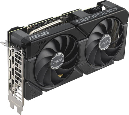 ASUS Dual GeForce RTX 4060 EVO OC Edition 8GB GDDR6 (PCIe 4.0, 8GB GDDR6, DLSS 3, HDMI 2.1a, DisplayPort 1.4a, Axial-Tech Fan Design, 0dB Technology, Dual BIOS, Auto-Extreme Technology)