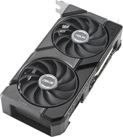ASUS Dual GeForce RTX 4060 EVO OC Edition 8GB GDDR6 (PCIe 4.0, 8GB GDDR6, DLSS 3, HDMI 2.1a, DisplayPort 1.4a, Axial-Tech Fan Design, 0dB Technology, Dual BIOS, Auto-Extreme Technology)