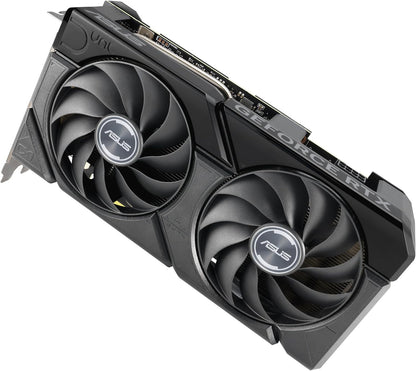 ASUS Dual GeForce RTX 4060 EVO OC Edition 8GB GDDR6 (PCIe 4.0, 8GB GDDR6, DLSS 3, HDMI 2.1a, DisplayPort 1.4a, Axial-Tech Fan Design, 0dB Technology, Dual BIOS, Auto-Extreme Technology)