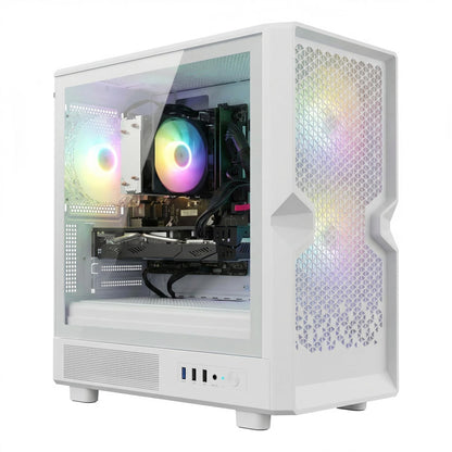 STGAubron Prebuilt Gaming PC Desktop, Radeon RX 550 4G, Intel Core i5 up to 3.6GHz, 16G RAM, 512G SSD, WiFi 6, BT 5.0, RGB Fan x2, Windows 11 Home