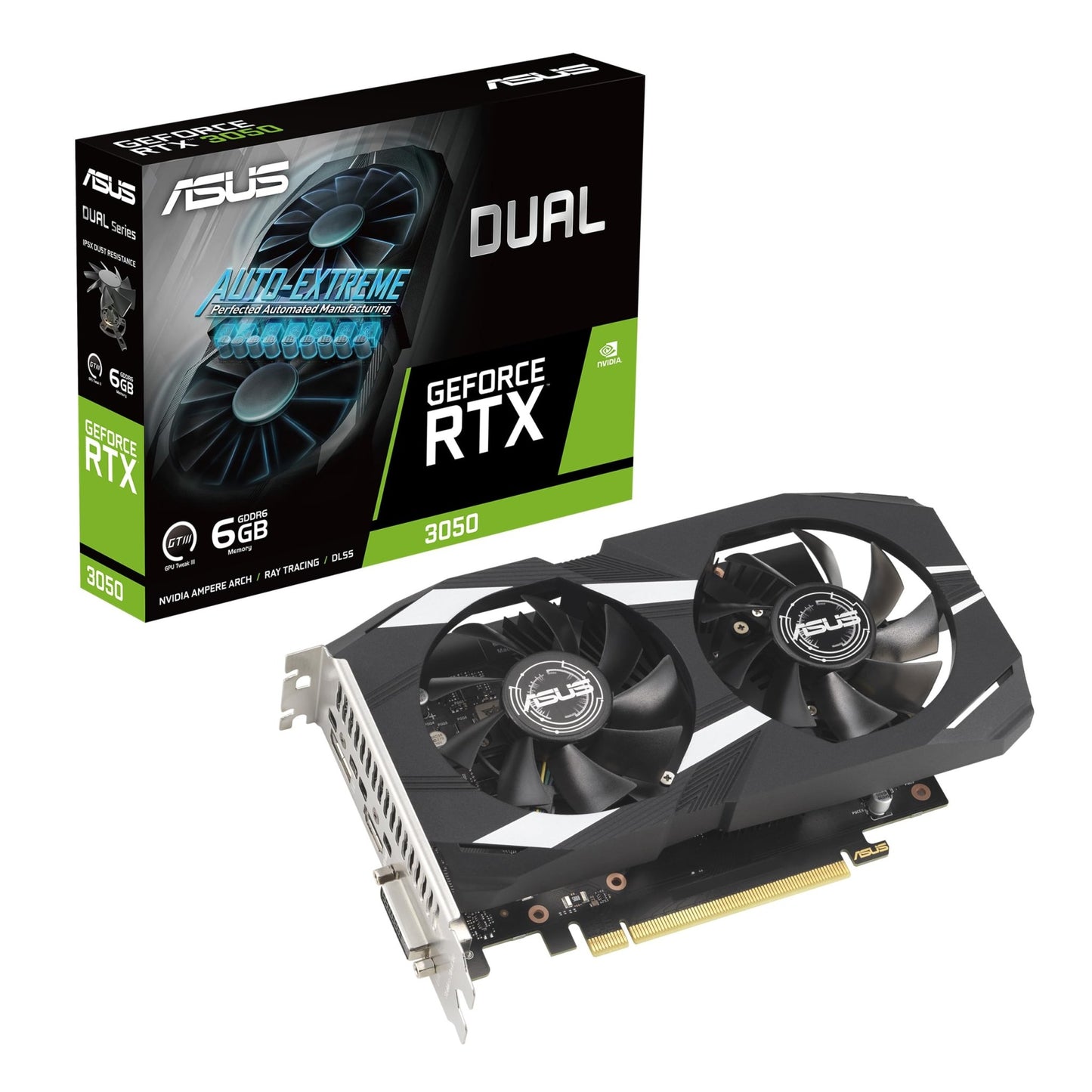 ASUS Dual GeForce RTX 3050 / RTX 5050 OC Graphics Card - Novaaride