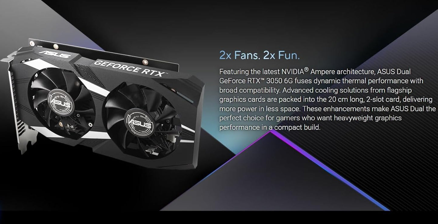 ASUS Dual GeForce RTX 3050 / RTX 5050 OC Graphics Card - Novaaride