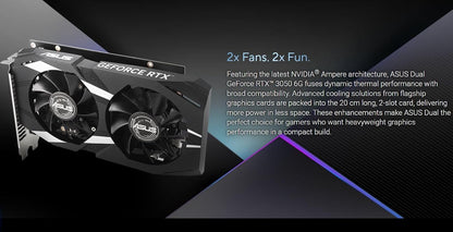 ASUS Dual GeForce RTX 3050 / RTX 5050 OC Graphics Card - Novaaride