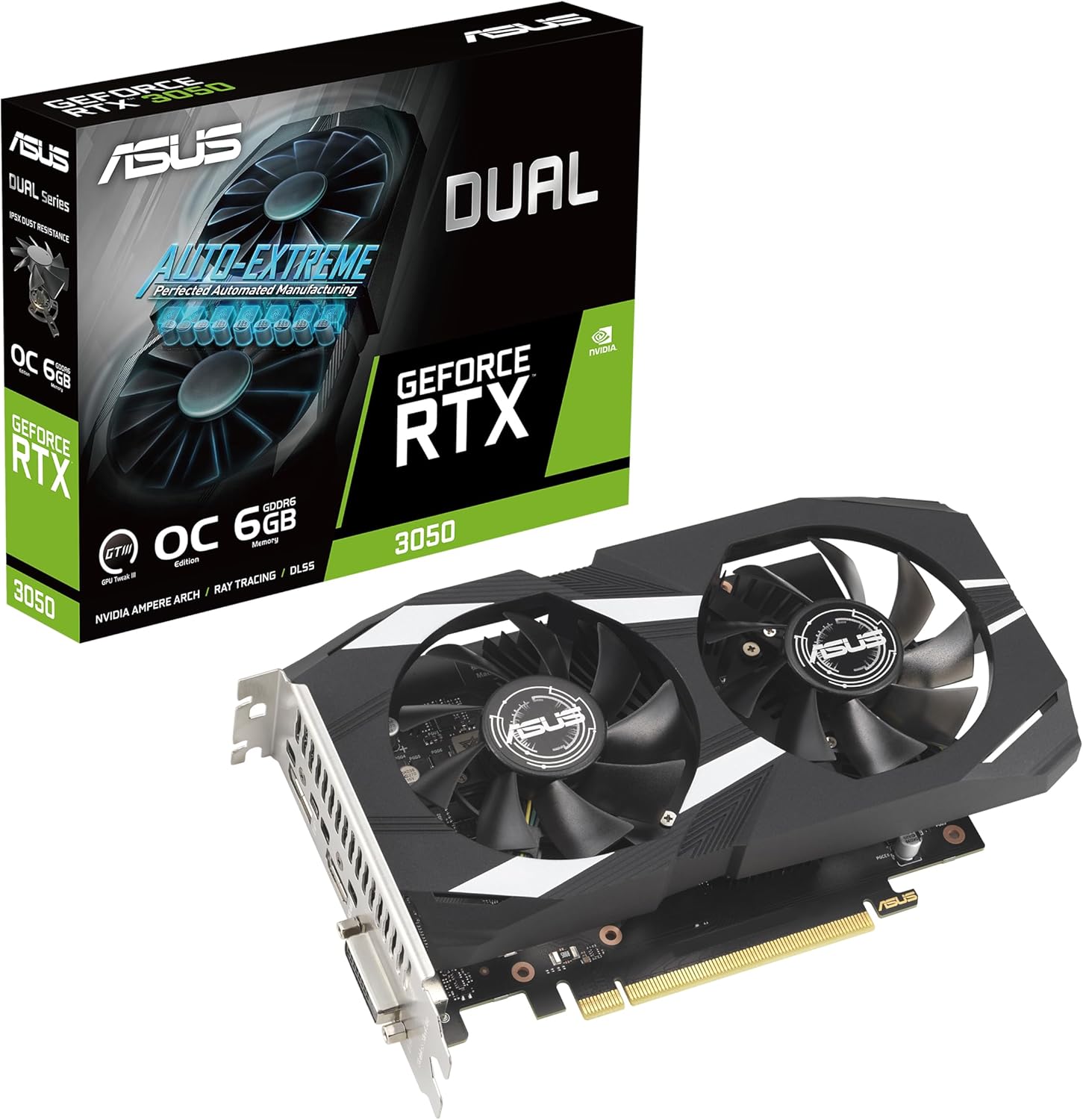 ASUS Dual GeForce RTX 3050 / RTX 5050 OC Graphics Card - Novaaride