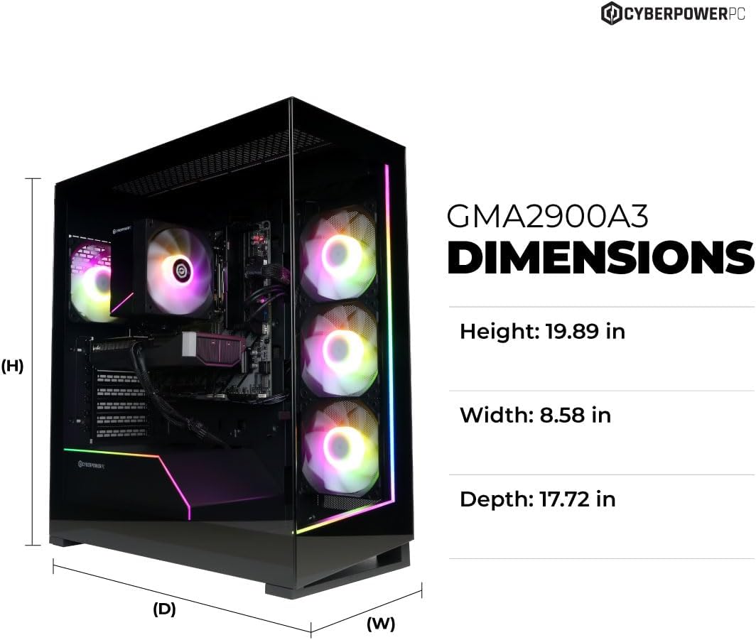 CyberPowerPC Gamer Master Gaming Desktop AMD Ryzen 7 RTX 5060 Ti 16GB DDR5 1TB SSD - Novaaride