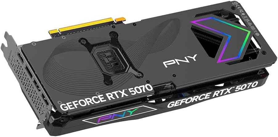 PNY GeForce RTX 5070 Epic - X ARGB Triple Fan 12GB GDDR7 Graphics Card - Novaaride