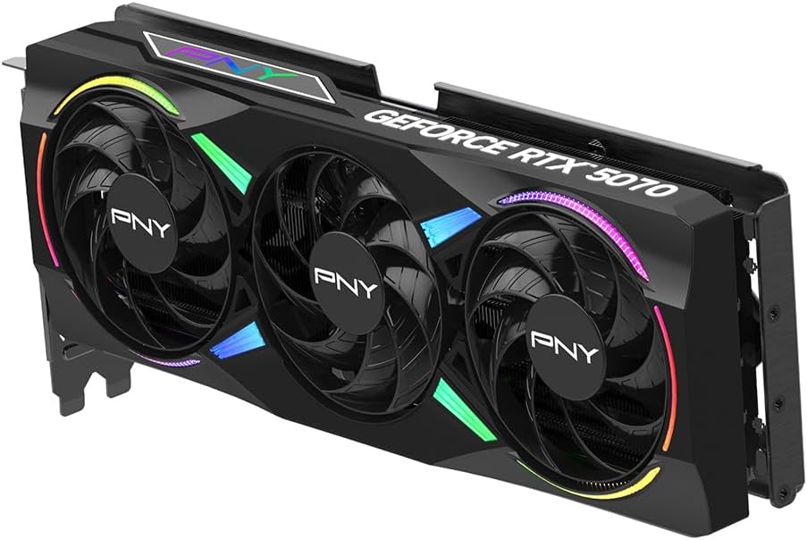 PNY GeForce RTX 5070 Epic - X ARGB Triple Fan 12GB GDDR7 Graphics Card - Novaaride