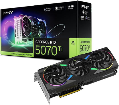 PNY GeForce RTX 5070 Ti Epic - X ARGB 16GB GDDR7 Graphics Card - Novaaride