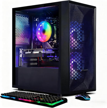 STGAubron Prebuilt Gaming Desktop AMD Ryzen 5 Multi - GPU 16GB RAM 512GB SSD - Novaaride