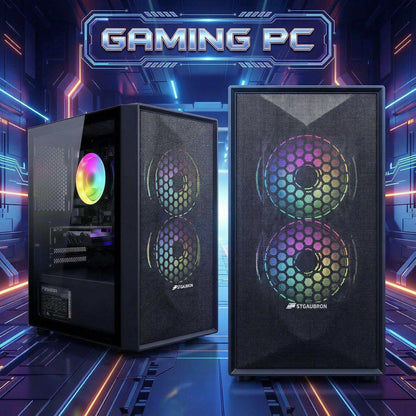 STGAubron Prebuilt Gaming Desktop AMD Ryzen 5 Multi - GPU 16GB RAM 512GB SSD - Novaaride