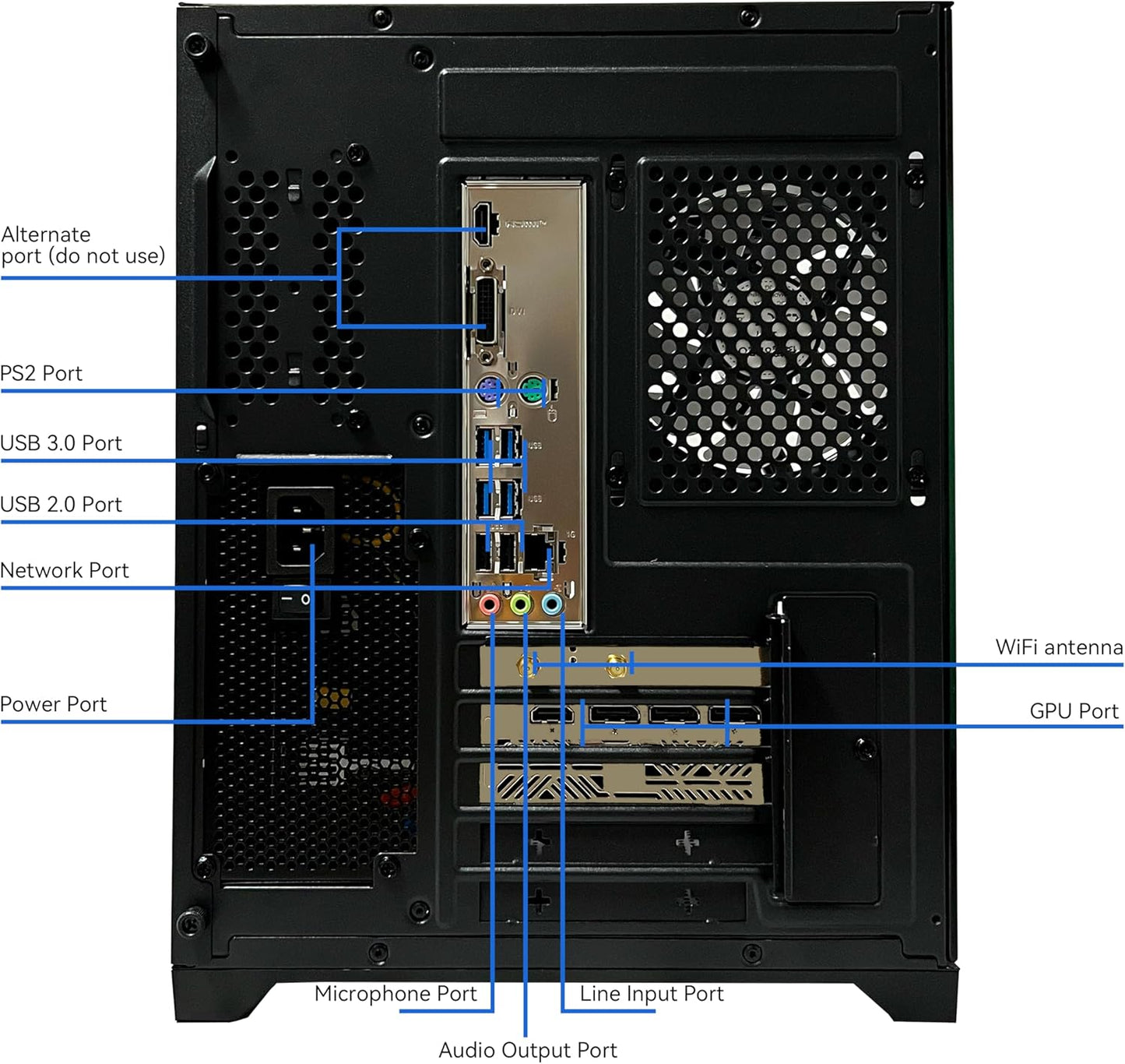 STGAubron Prebuilt Gaming Desktop Intel Core i5 AMD Radeon RX 550 4G 16GB RAM 512GB SSD - Novaaride