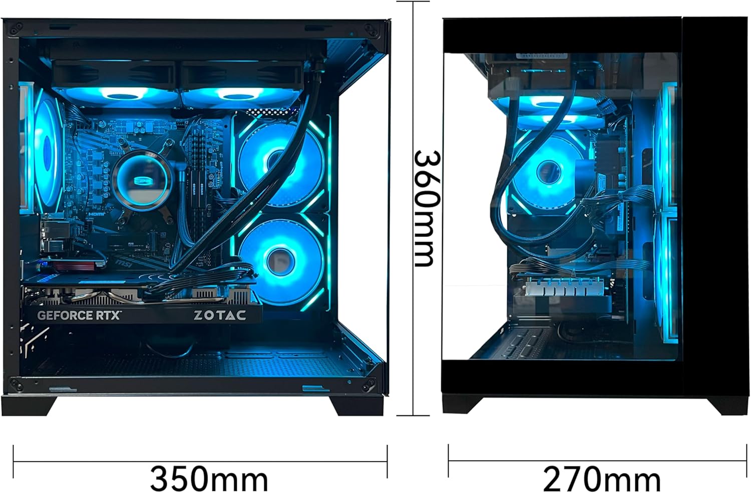 STGAubron Prebuilt Gaming Desktop Intel Core i5 AMD Radeon RX 550 4G 16GB RAM 512GB SSD - Novaaride